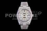 Rolex DateJust 41mm Jumbo SS TWF Full Paved Diamonds Dial and Bracelet Super Clone Watch