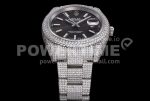 Rolex DateJust 41mm White Diamond Bezel SS TWF Best Edition Grey Dial SS Bracelet Super Clone Watch - Image 9