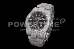 Rolex DateJust 41mm White Diamond Bezel SS TWF Best Edition Grey Dial SS Bracelet Super Clone Watch - Image 2
