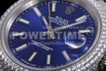 Rolex DateJust 41mm White Diamond Bezel SS TWF Best Edition Blue Dial SS Bracelet Super Clone Watch - Image 7