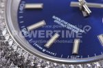 Rolex DateJust 41mm White Diamond Bezel SS TWF Best Edition Blue Dial SS Bracelet Super Clone Watch - Image 8