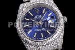 Rolex DateJust 41mm White Diamond Bezel SS TWF Best Edition Blue Dial SS Bracelet Super Clone Watch - Image 6