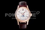 Patek Philippe Complications 5205R RG GRF Best Edition White Dial on Brown Leather Strap A324 Super Clone Watch