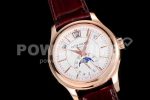 Patek Philippe Complications 5205R RG GRF Best Edition White Dial on Brown Leather Strap A324 Super Clone Watch - Image 2