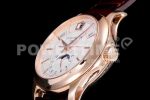 Patek Philippe Complications 5205R RG GRF Best Edition White Dial on Brown Leather Strap A324 Super Clone Watch - Image 6