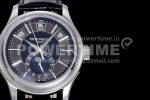 Patek Philippe Annual Calendar 5205G GRF Best Edition Gray Dial on Black Leather Strap A324 Super Clone Watch - Image 4