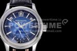 Patek Philippe Annual Calendar 5205G GRF Best Edition Blue Dial on Black Leather Strap A324 Super Clone Watch - Image 4