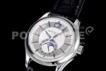 Patek Philippe Annual Calendar 5205G GRF Best Edition White Dial on Black Leather Strap A324 Super Clone Watch - Image 3