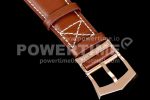 Patek Philippe Calatrava 5524R Pilot Travel Time RG GRF Brown Dial on Brown Leather Strap MIYOTA 9015 Super Clone Watch - Image 9