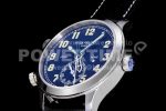 Patek Philippe Calatrava 5524G Pilot Travel Time GRF Blue Dial on Black Leather Strap MIYOTA 9015 Super Clone Watch - Image 6