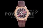 Patek Philippe Aquanaut 5164R RG GRF Best Edition Brown Dial on Brown Rubber Strap A324 Super Clone Watch V2