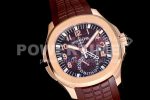 Patek Philippe Aquanaut 5164R RG GRF Best Edition Brown Dial on Brown Rubber Strap A324 Super Clone Watch V2 - Image 2