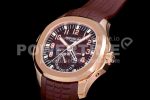 Patek Philippe Aquanaut 5164R RG GRF Best Edition Brown Dial on Brown Rubber Strap A324 Super Clone Watch V2 - Image 3
