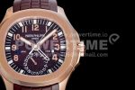 Patek Philippe Aquanaut 5164R RG GRF Best Edition Brown Dial on Brown Rubber Strap A324 Super Clone Watch V2 - Image 4