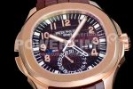 Patek Philippe Aquanaut 5164R RG GRF Best Edition Brown Dial on Brown Rubber Strap A324 Super Clone Watch V2 - Image 5