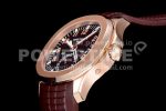 Patek Philippe Aquanaut 5164R RG GRF Best Edition Brown Dial on Brown Rubber Strap A324 Super Clone Watch V2 - Image 6