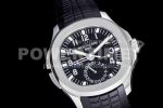 Patek Philippe Aquanaut 5164A SS GRF Best Edition Black Dial on Black Rubber Strap A324 Super Clone Watch V2 - Image 2