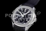 Patek Philippe Aquanaut 5164A SS GRF Best Edition Black Dial on Black Rubber Strap A324 Super Clone Watch V2 - Image 3