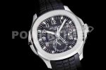 Patek Philippe Aquanaut 5164A SS GRF Best Edition Black Dial on Black Rubber Strap A324 Super Clone Watch V2 - Image 2