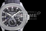 Patek Philippe Aquanaut 5164A SS GRF Best Edition Black Dial on Black Rubber Strap A324 Super Clone Watch V2 - Image 4