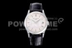 Patek Philippe Calatrava 5227 SS 3KF 1:1 Best Edition Off-White Dial Black Leather Strap A324 Super Clone Watch V2