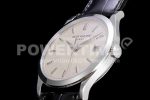 Patek Philippe Calatrava 5227 SS 3KF 1:1 Best Edition Off-White Dial Black Leather Strap A324 Super Clone Watch V2 - Image 6
