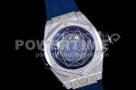 Hublot Big Bang Unico Sang Bleu Titanium HRF Blue Dial on Blue Gummy Strap HUB1213 Super Clone Watch - Image 2