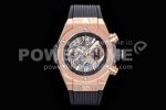Hublot Big Bang Unico RG ZF 1:1 Best Edition Skeleton Dial on Black Rubber Strap A1280 Super Clone Watch