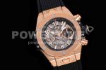 Hublot Big Bang Unico RG ZF 1:1 Best Edition Skeleton Dial on Black Rubber Strap A1280 Super Clone Watch - Image 2