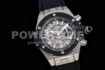 Hublot Big Bang Unico Titanium Ceramic ZF 1:1 Best Edition Skeleton Dial on Black Rubber Strap A1280 Super Clone Watch - Image 2