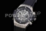 Hublot Big Bang Unico Titanium Ceramic ZF 1:1 Best Edition Skeleton Dial on Black Rubber Strap A1280 Super Clone Watch - Image 3