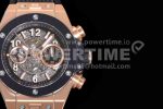 Hublot Big Bang Unico RG ZF 1:1 Best Edition Skeleton Dial on Black Rubber Strap A1280 Super Clone Watch - Image 4