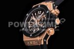 Hublot Big Bang Unico RG ZF 1:1 Best Edition Skeleton Dial on Black Rubber Strap A1280 Super Clone Watch - Image 6