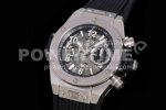 Hublot Big Bang Unico Titanium ZF 1:1 Best Edition Skeleton Dial on Black Rubber Strap A1280 Super Clone Watch - Image 3