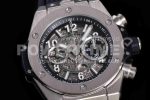 Hublot Big Bang Unico Titanium ZF 1:1 Best Edition Skeleton Dial on Black Rubber Strap A1280 Super Clone Watch - Image 5
