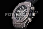Hublot Big Bang Unico Titanium ZF 1:1 Best Edition Skeleton Dial on Black Rubber Strap A1280 Super Clone Watch - Image 6