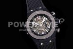 Hublot Big Bang Unico Black Ceramic HBF 1:1 Best Edition Black Skeleton Dial on Black Rubber Strap A1242 Super Clone Watch - Image 2