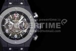 Hublot Big Bang Unico Black Ceramic HBF 1:1 Best Edition Black Skeleton Dial on Black Rubber Strap A1242 Super Clone Watch - Image 4