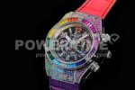 Hublot Big Bang Unico Rainbow King SS 45mm ZF 1:1 Best Edition on Rainbow Gummy Strap A1242 Super Clone Watch - Image 3