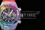 Hublot Big Bang Unico Rainbow King SS 45mm ZF 1:1 Best Edition on Rainbow Gummy Strap A1242 Super Clone Watch - Image 4