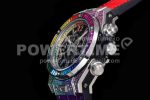 Hublot Big Bang Unico Rainbow King SS 45mm ZF 1:1 Best Edition on Rainbow Gummy Strap A1242 Super Clone Watch - Image 6