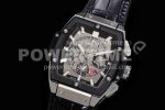 Hublot Spirit of Big Bang SS HBF Best Edition Black Bezel White Dial on Black Gummy Strap A7750 Super Clone Watch - Image 3