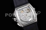 Hublot Spirit of Big Bang SS HBF Best Edition Black Bezel White Dial on Black Gummy Strap A7750 Super Clone Watch - Image 7