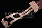 Hublot Spirit of Big Bang RG HBF Best Edition RG Bezel White Dial on Brown Gummy Strap A7750 Super Clone Watch - Image 9