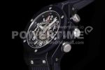 Hublot Big Bang Unico Black Ceramic HBF 1:1 Best Edition Black Skeleton Dial on Black Rubber Strap A1242 Super Clone Watch - Image 6