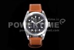 Tudor Black Bay 41 LF 1:1 Best Edition Black Dial on Brown Leather Strap A2824 Super Clone Watch