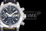 Breitling Avenger Chrono SS TF 1:1 Best Edition Black Dial on Black Nylon Strap A7750 Super Clone Watch - Image 4