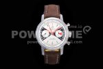 Breitling Top Time Chrono SS GF 1:1 Best Edition White Dial on Brown Leather Strap A7750 Super Clone Watch