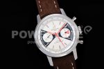 Breitling Top Time Chrono SS GF 1:1 Best Edition White Dial on Brown Leather Strap A7750 Super Clone Watch - Image 2