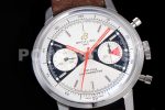 Breitling Top Time Chrono SS GF 1:1 Best Edition White Dial on Brown Leather Strap A7750 Super Clone Watch - Image 5